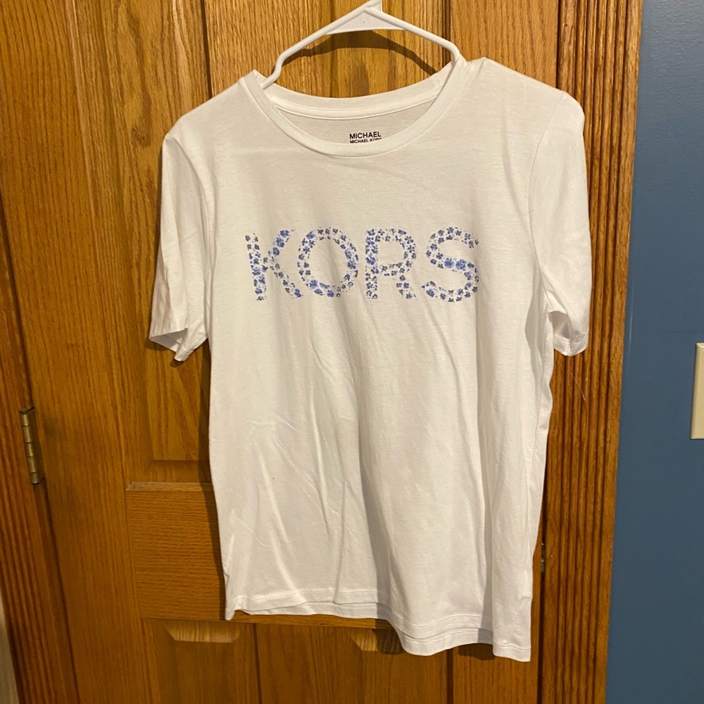 MK White Short Sleeve T shirt Shirt